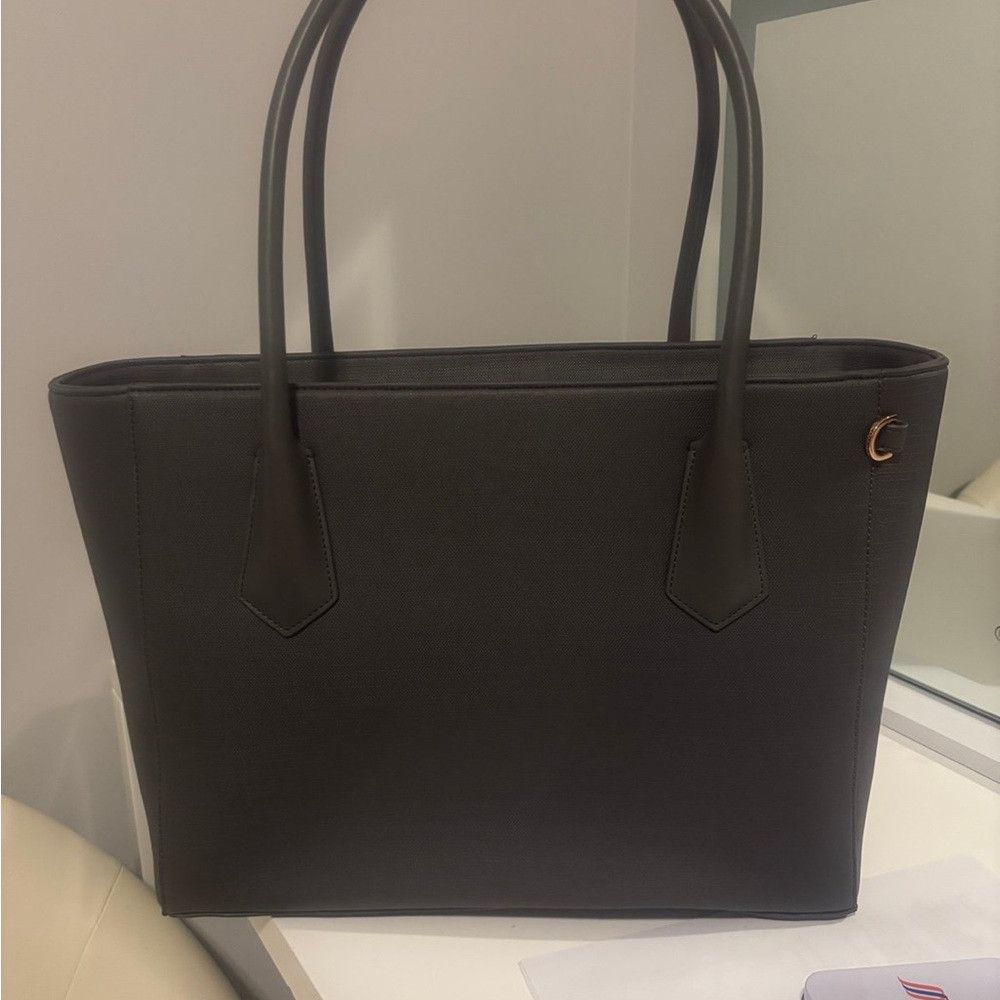 Dagne Dover Dark Gray Tote Bag